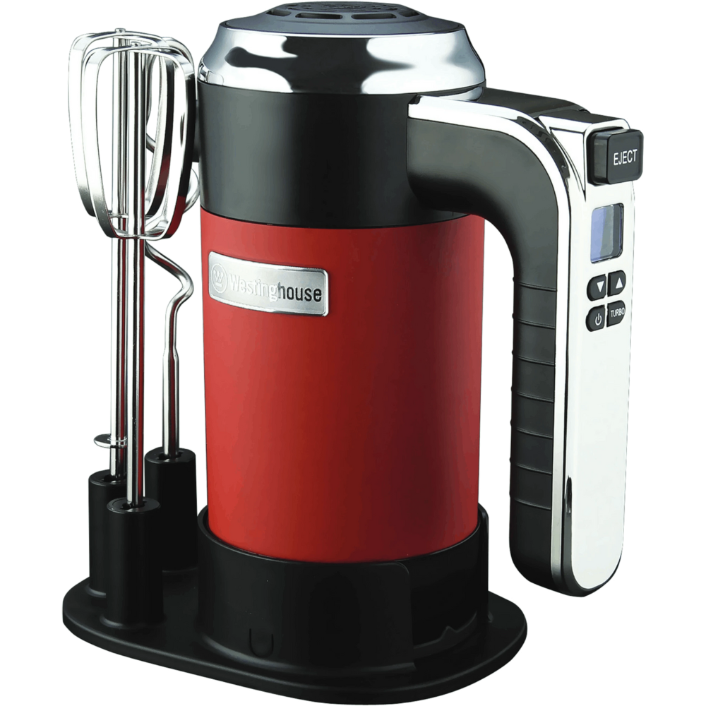מיקסר ידני דיגיטלי רטרו Westinghouse WKHM-250R - צבע אדום אחריות ע"י - יבואן הרשמי