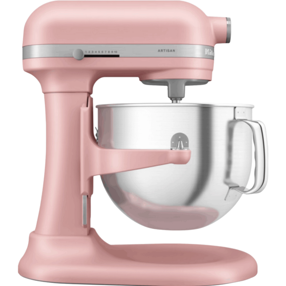 מיקסר עם קערת נירוסטה 6.6 ליטר KitchenAid Plus 5KSM70SHXEDR - צבע ורוד בייבי - יבואן רשמי