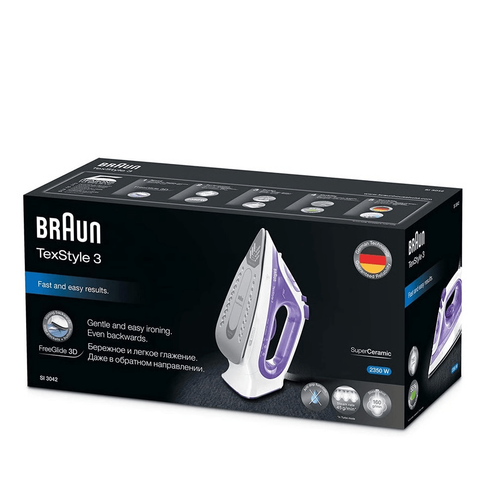 מגהץ אדים בראון סגול דגם BRAUN SI30442VI - K.B.V