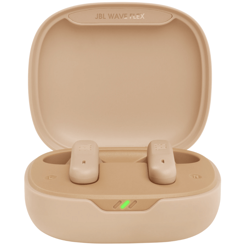 אוזניות אלחוטיות JBL Wave Flex TWS IP54 - צבע קרם - K.B.V
