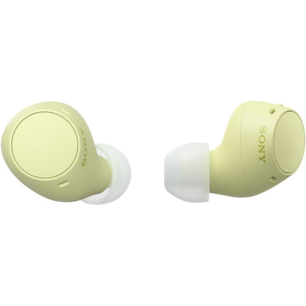 אוזניות אלחוטיות Sony WF-C510 Bluetooth - צבע צהוב שנה אחריות ע"י - יבואן הרשמי
