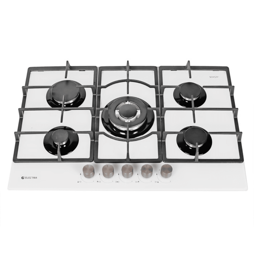 כיריים Electra 100119/8800 זכוכית לבנה 5 להבות - K.B.V