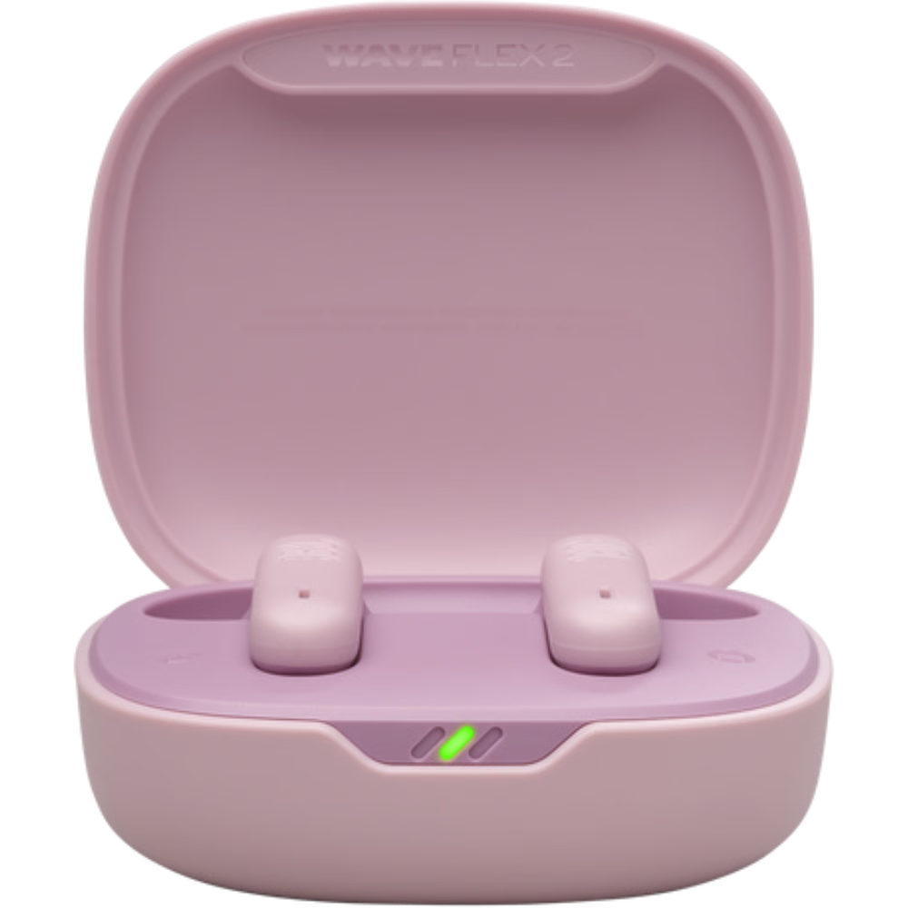 אוזניות אלחוטיות JBL Wave Flex 2 - צבע ורוד שנה אחריות ע"י - יבואן הרשמי