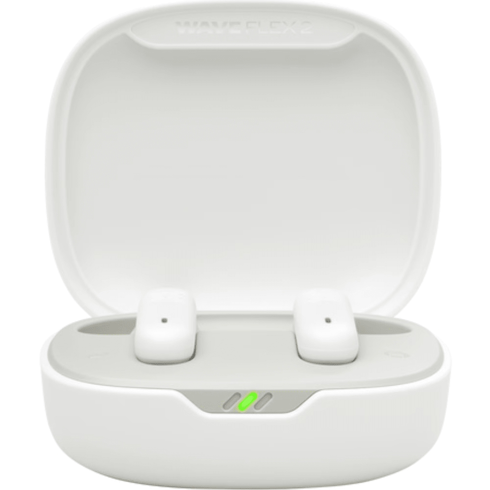 אוזניות אלחוטיות JBL Wave Flex 2 - צבע לבן - K.B.V