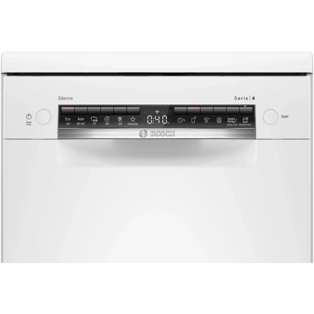 מדיח כלים צר 45 ס"מ 10 מערכות כלים Bosch SPS4HKW49E - צבע לבן , תוצרת פולין - K.B.V