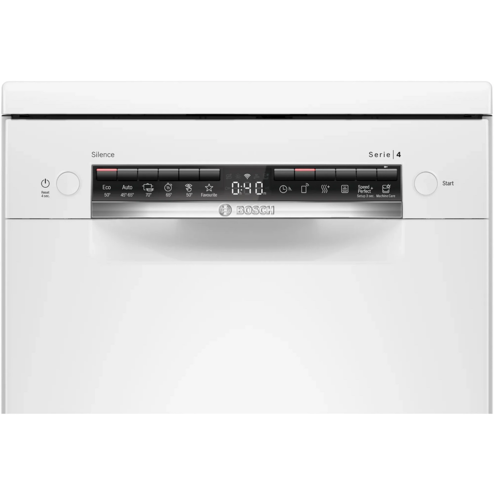 מדיח כלים צר 45 ס"מ 10 מערכות כלים Bosch SPS4HKW49E - צבע לבן , תוצרת פולין