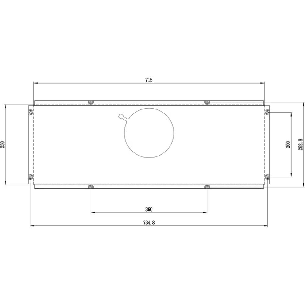 קולט אדים בנוי 75 ס"מ LaCasa LC97213BIIX - יבואן רשמי