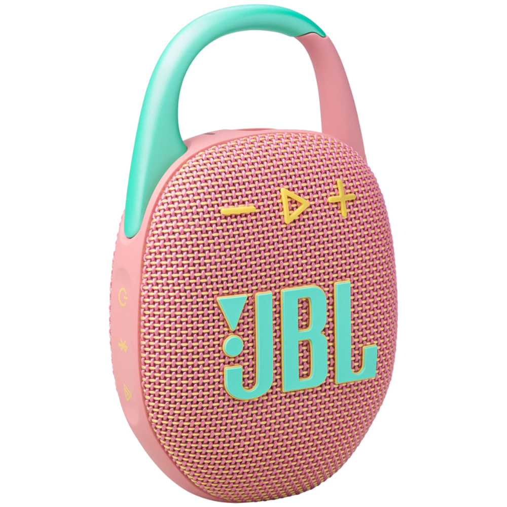 רמקול אלחוטי JBL Clip 5 IP67 7W - צבע ורוד שנה אחריות ע"י - יבואן הרשמי