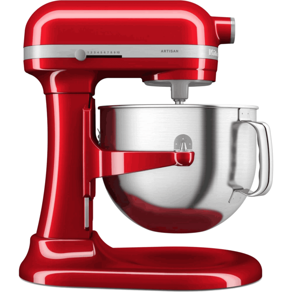 מיקסר עם קערת נירוסטה 6.6 ליטר KitchenAid Plus 5KSM70SHXECA - צבע אדום תפוח - K.B.V