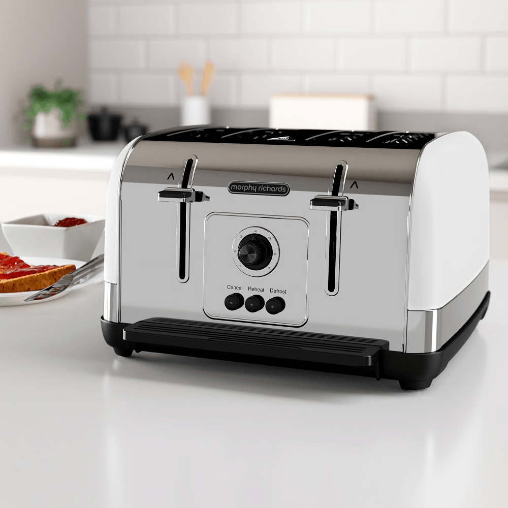 מצנם 4 פרוסות VENTURE WHITE Morphy Richards240134 - K.B.V