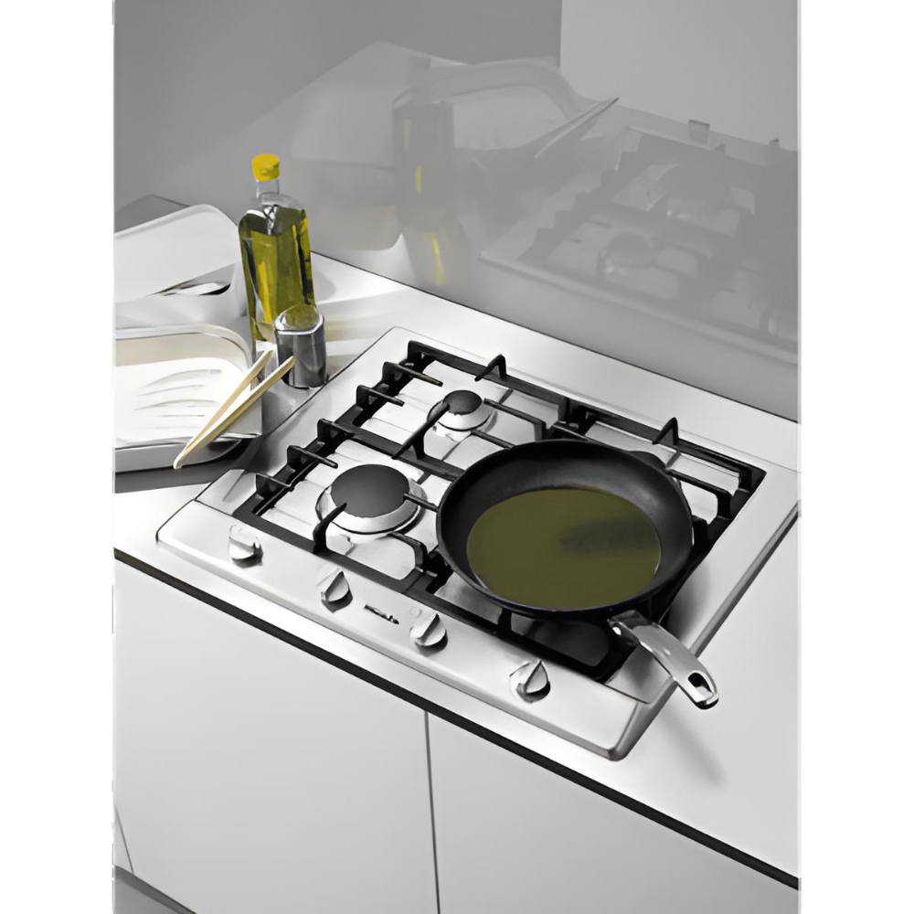 כיריים גז 4 להבות KM2010G Miele רוחב 65 עם מסגרת נירוסטה - יבואן רשמי