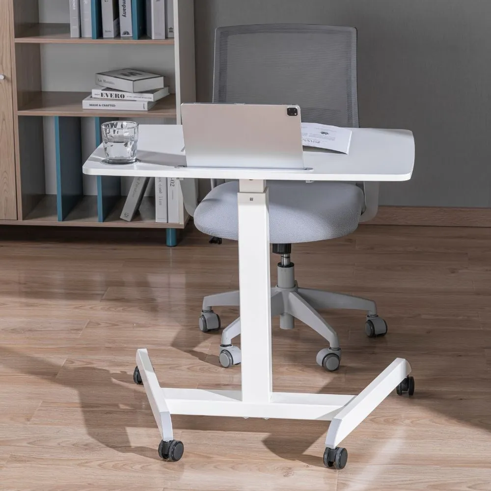 שולחן אישי נייד מתכוונן בגובה Lumi Legend / Brateck FWS07-6 White - יבואן רשמי