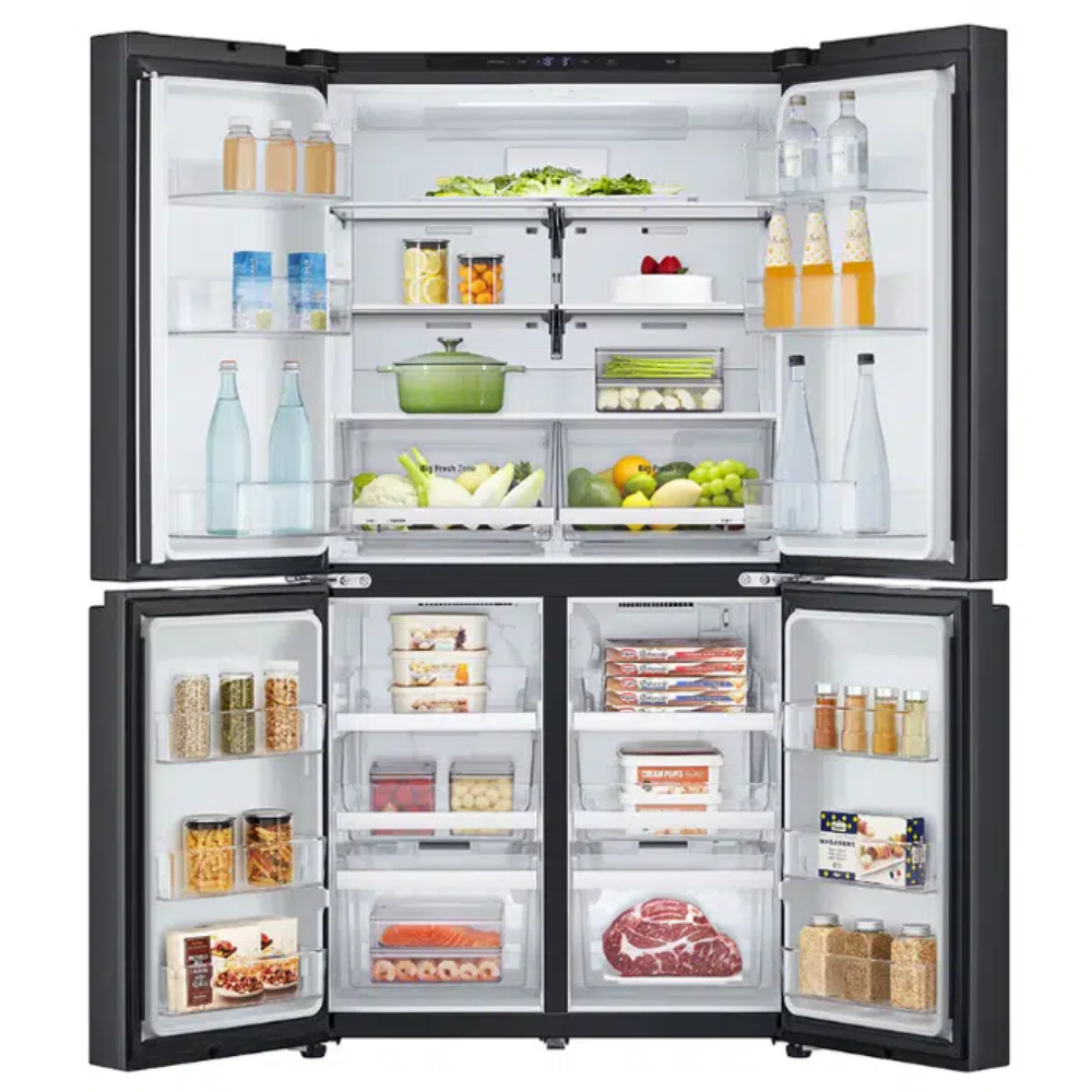 מקרר מקפיא תחתון 4 דלתות LG אל ג'י GR-728B - יבואן רשמי