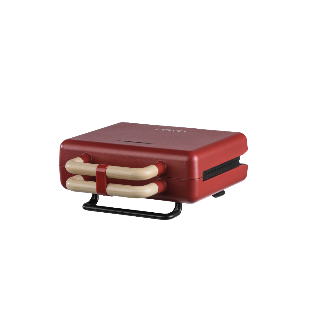 טוסטר וופל בלגי Davo DAV622 - בצבע אדום - יבואן רשמי