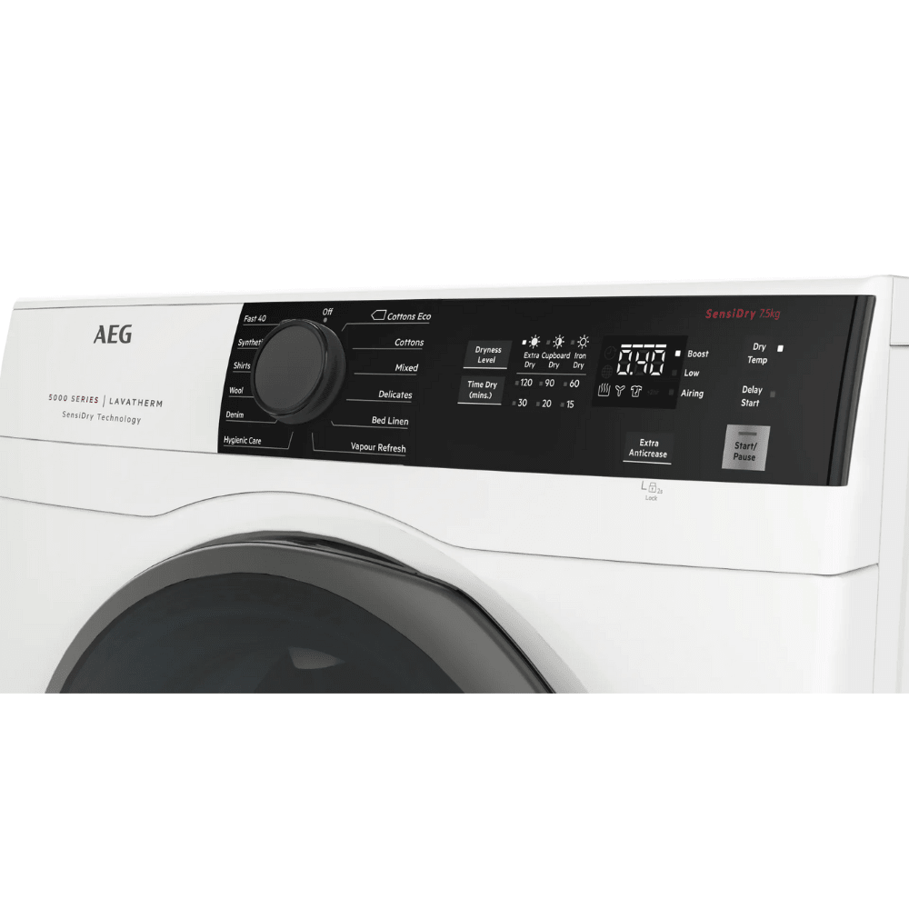 מייבש כביסה 7.5 ק"ג דגם AEG ADS754P5WBM - K.B.V