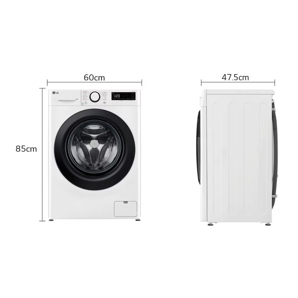 מכונת כביסה פתח חזית LG אל ג'י WFS8014WB - יבואן רשמי