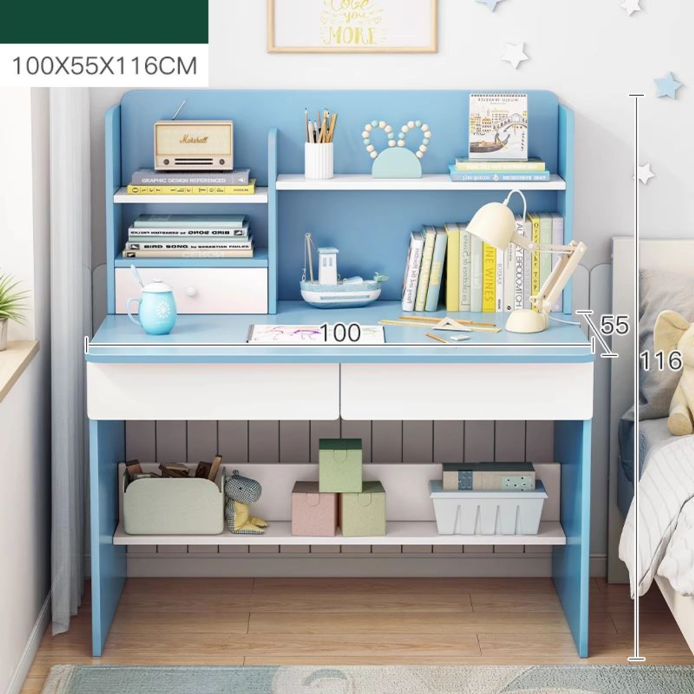 ספרייה שולחן מחשב כתיבה לחדר ילדים Rosso Italy RSM-2015 - צבע כחול - יבואן רשמי