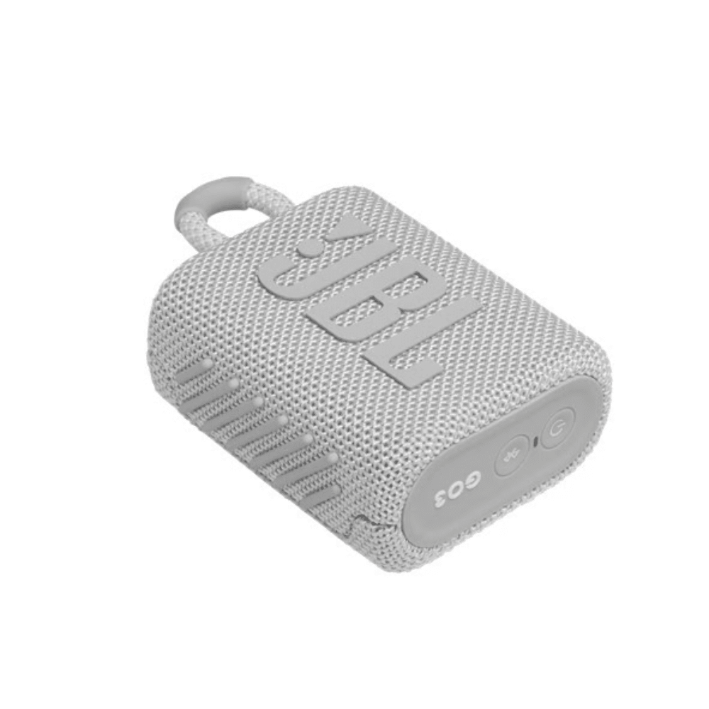 רמקול אלחוטי דגם JBL GO 3 - צבע לבן - K.B.V