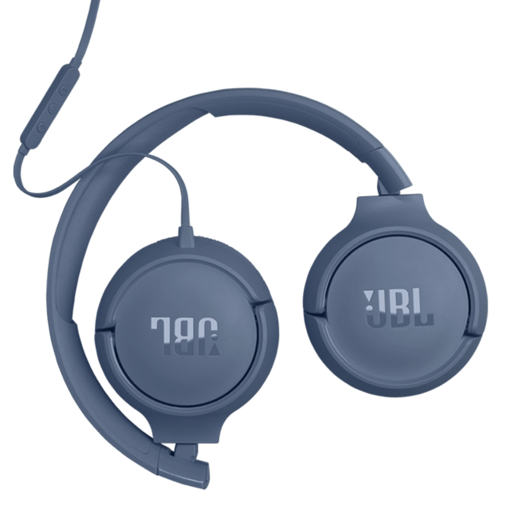 אוזניות קשת חוטיות JBL Tune 520C USB-C - צבע כחול שנה אחריות ע"י - יבואן הרשמי