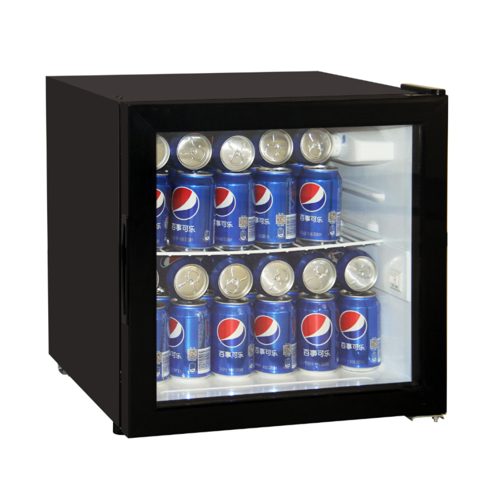 מקרר קובייה ויטרינה DE FROST תעשייתי FJ-V65TE שחור פוג’יקום FUJICOM - יבואן רשמי