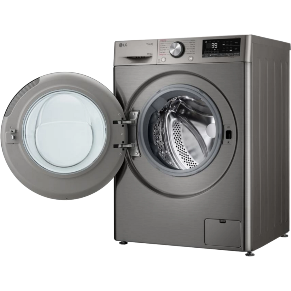 מכונת כביסה פתח חזית 11 ק"ג משולבת מייבש 6 ק"ג LG WD11614GBB - יבואן רשמי