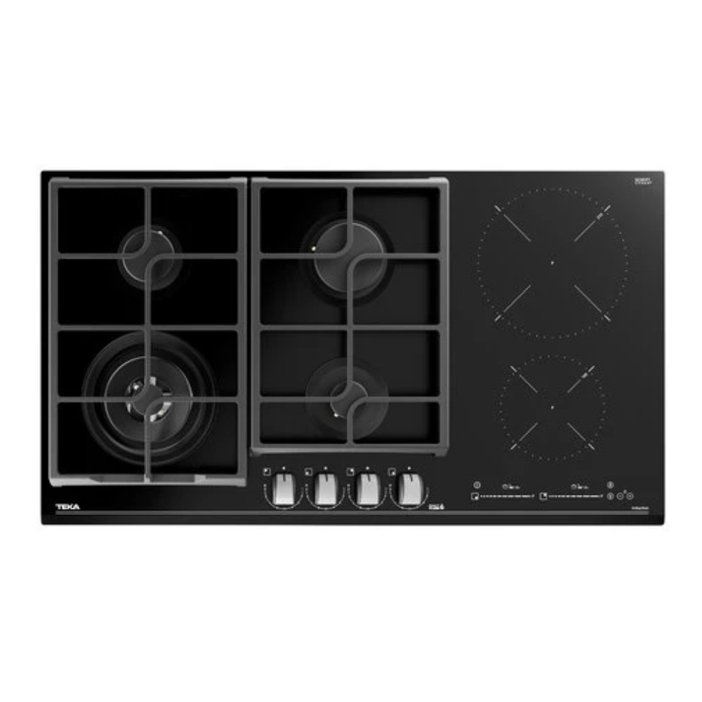 כיריים משולבות 4 להבות גז 2 אינדוקציה 90 ס”מ Teka תקה JZC 96342 BB - יבואן רשמי