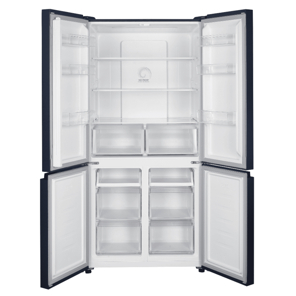מקרר 4 דלתות 600 ליטר Fujicom פוג'יקום דגם FJ-NF815W זכוכית לבנה - K.B.V