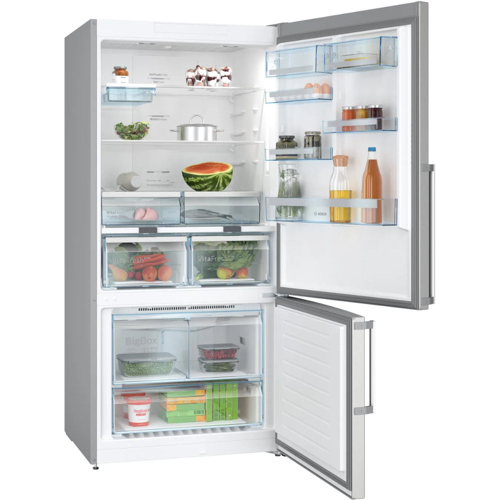 מקרר מקפיא תחתון – 631 ליטר Bosch דגם KGN86AI4PL נירוסטה - יבואן רשמי