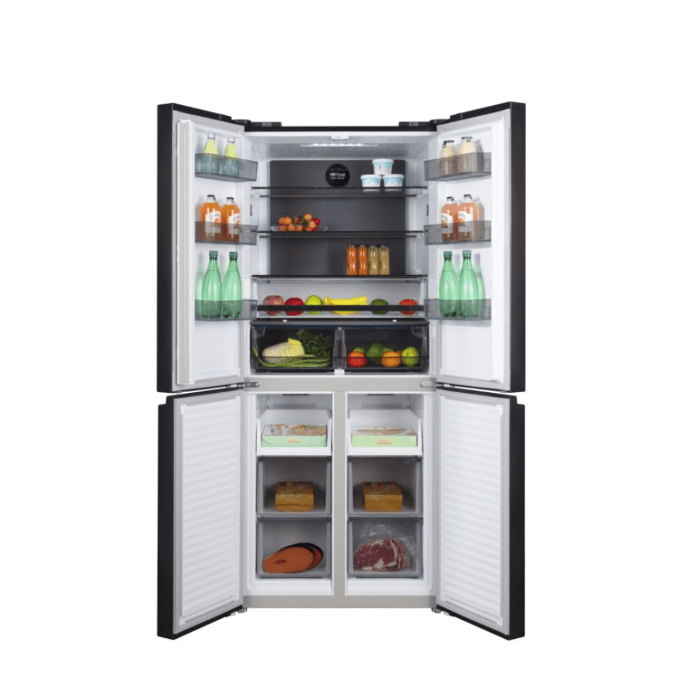 מקרר 4 דלתות ג'נרל דגם GE470BG זכוכית שחורה - K.B.V