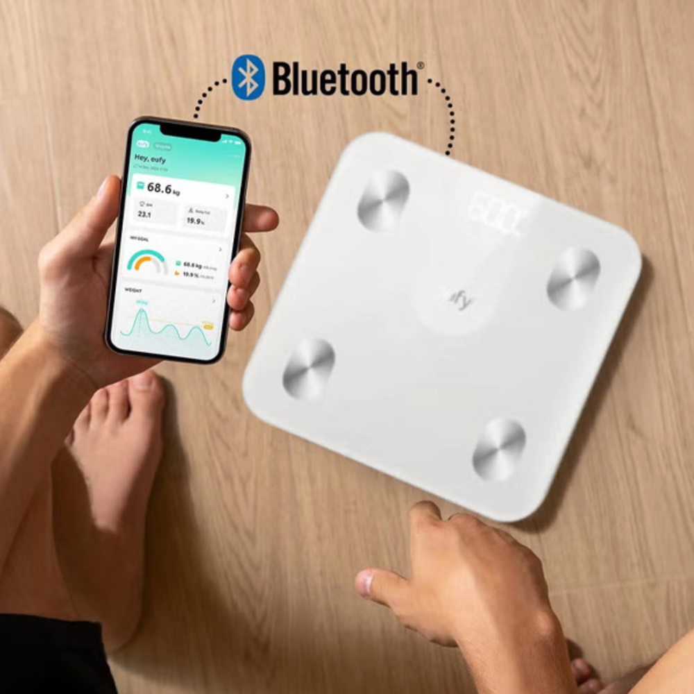 משקל אדם חכם Anker A1 Eufy - צבע לבן אחריות ע"י - יבואן הרשמי