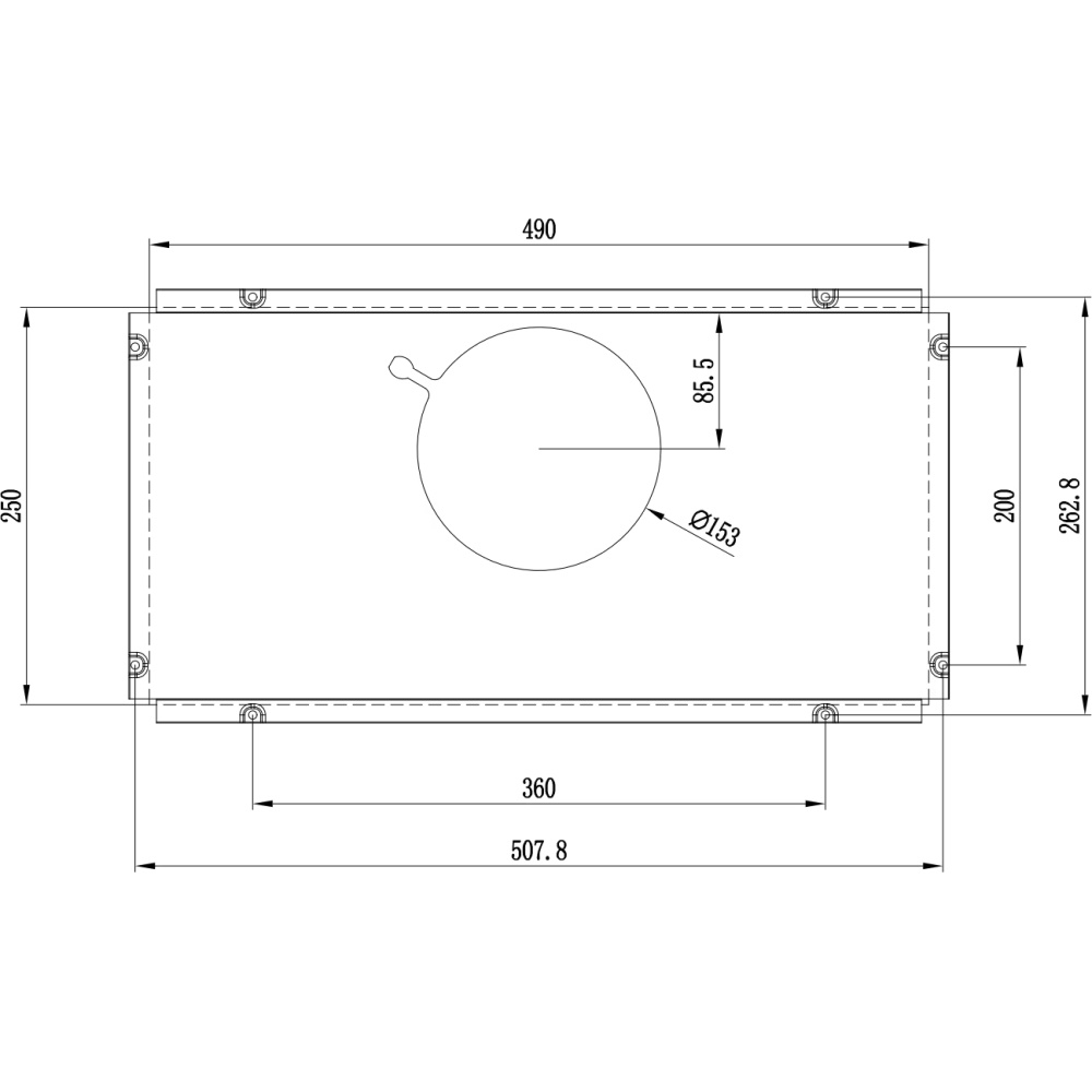 קולט אדים בנוי 52 ס"מ LaCasa LC95213BIIX - יבואן רשמי