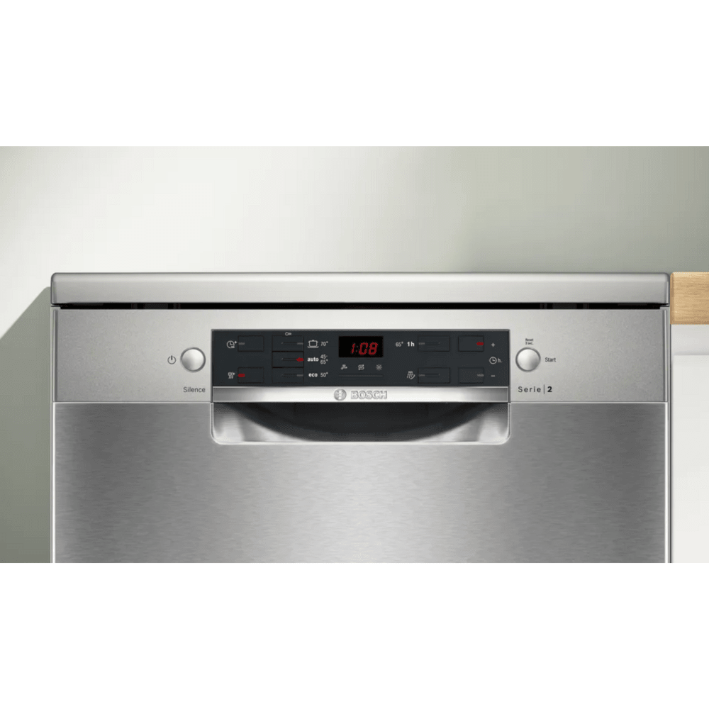 מדיח כלים 12 מערכות כלים 2 סלסלאות Bosch SMS25GI09F - גימור נירוסטה - K.B.V