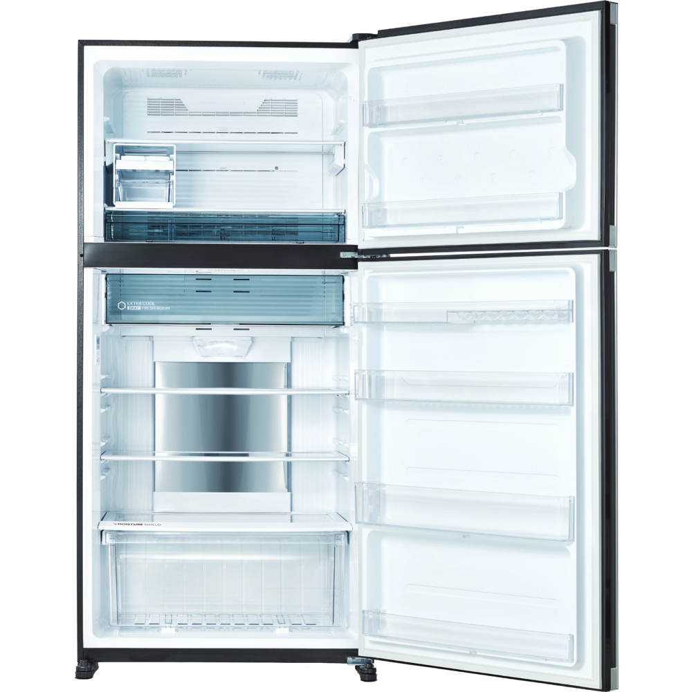 מקרר מקפיא עליון 516 ליטר נטו Sharp SJ-3650-BS עם התקן שבת - גימור נירוסטה בהירה - יבואן רשמי