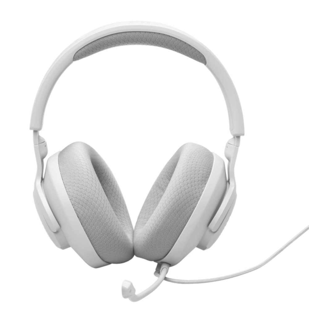 אוזניות גיימינג חוטיות JBL QUANTUM 100M2 - צבע לבן אחריות ע"י - יבואן הרשמי