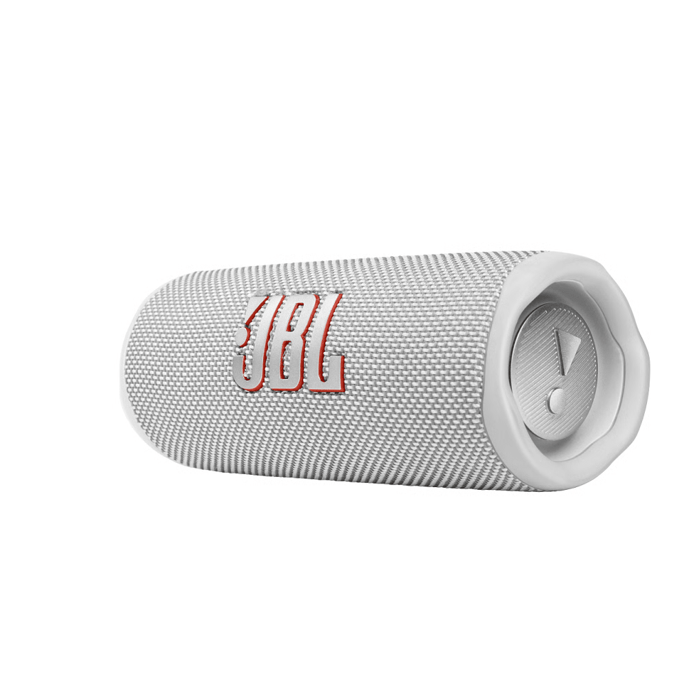 רמקול נייד אלחוטי JBL Flip 6 - צבע לבן - K.B.V