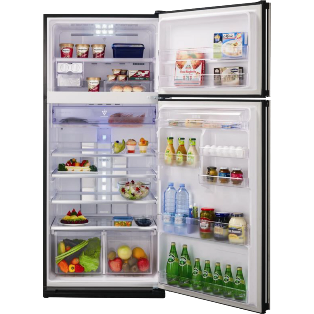 מקרר מקפיא עליון 588 ליטר נטו Sharp SJ-3850-BK עם התקן שבת מובנה - גימור שחור - יבואן רשמי