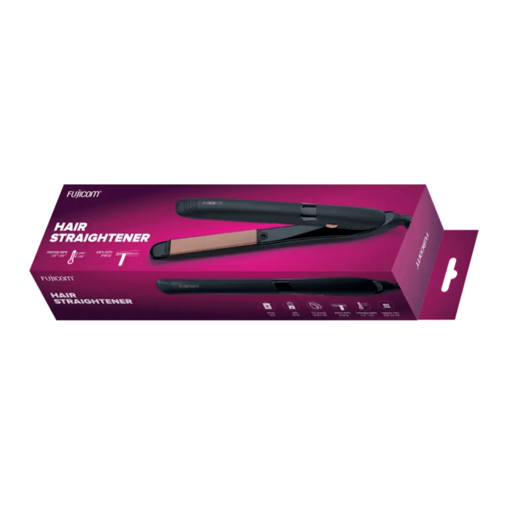מחליק שיער קרמי FJ-HS700 בעל וויסות טמפרטורה 120-200 מעלות - K.B.V