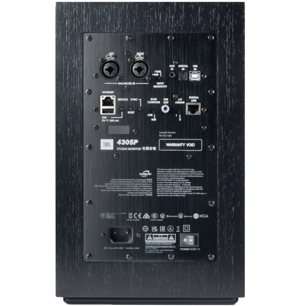 מוניטורים אולפניים JBL 4305P Hi-Fi Studio Monitor 2x150W AIO - צבע שחור - K.B.V
