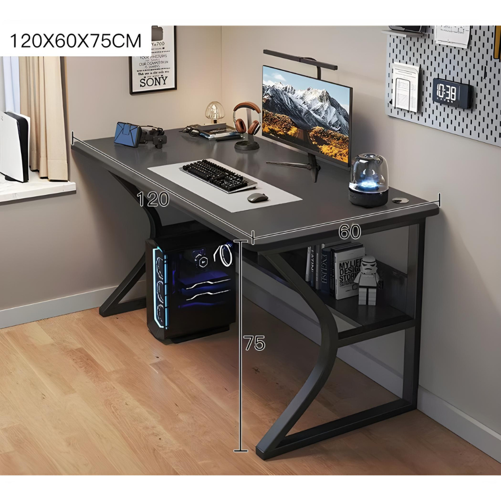 שולחן גיימר מחשב 120 ס"מ דגם Rosso Italy RSM-3128 - יבואן רשמי