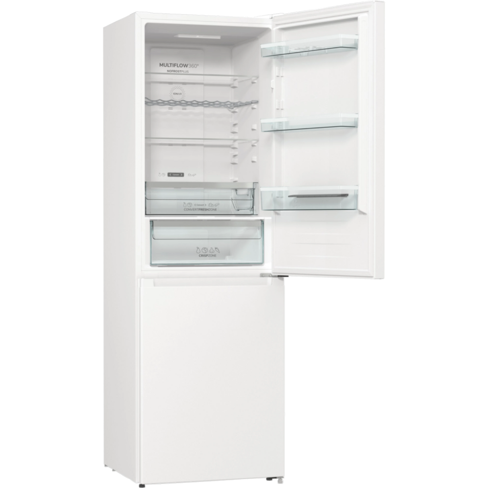 מקרר מקפיא תחתון 300 ליטר נטו Gorenje NRK6192AW4 - גימור לבן - יבואן רשמי