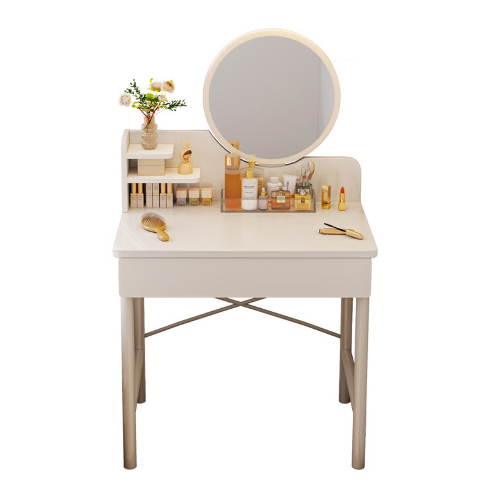 שידת איפור עם מראה רוחב 60 ס"מ דגם RSM-1014 מבית ROSSO ITALY צבע לבן - יבואן רשמי