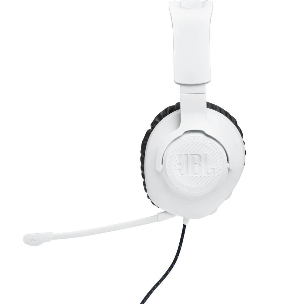 אוזניות גיימינג JBL Quantum 100p - צבע כחול לבן שנה אחריות ע"י - יבואן הרשמי