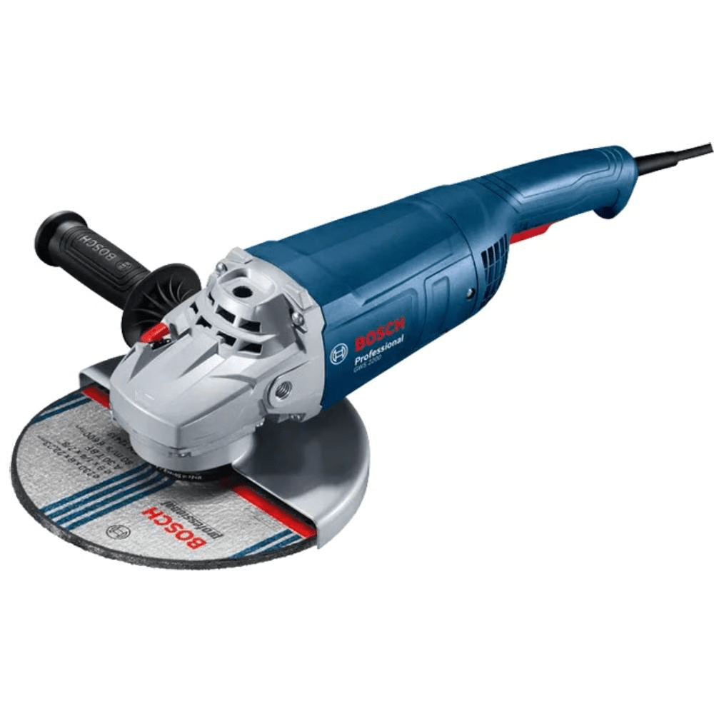 משחזת זווית 9" הספק 2200W מפסק הדלקה תחתון BOSCH GWS 2200-230 - K.B.V