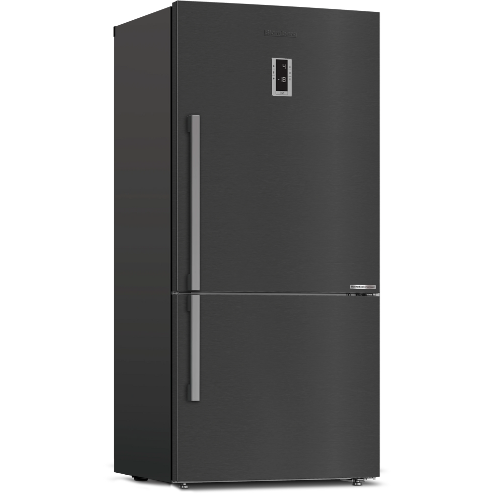 מקרר מקפיא תחתון 580 ליטר נטו Blomberg KND3968XBRP עם התקן שבת מובנה - גימור נירוסטה מושחרת - יבואן רשמי