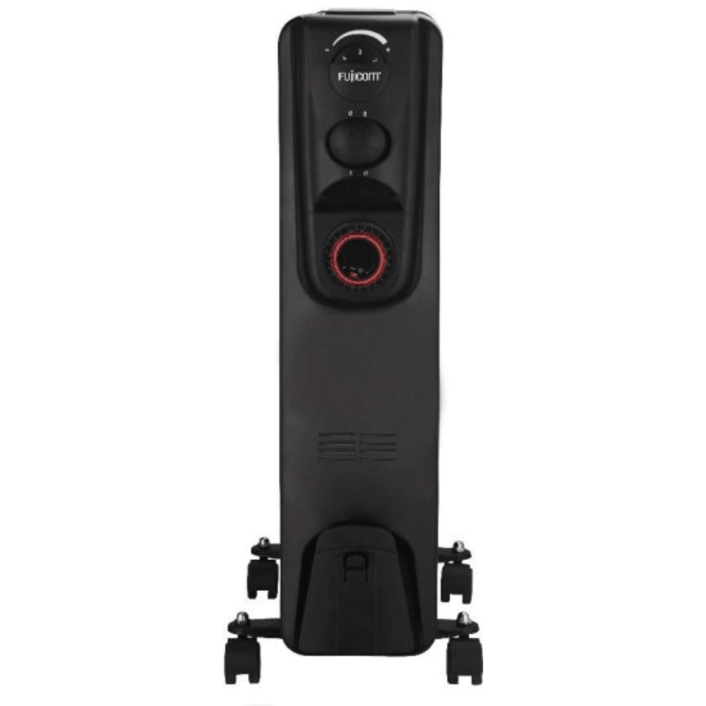 רדיאטור 11 צלעות עם שעון שבת מובנה Fujicom 2500W - צבע שחור - K.B.V
