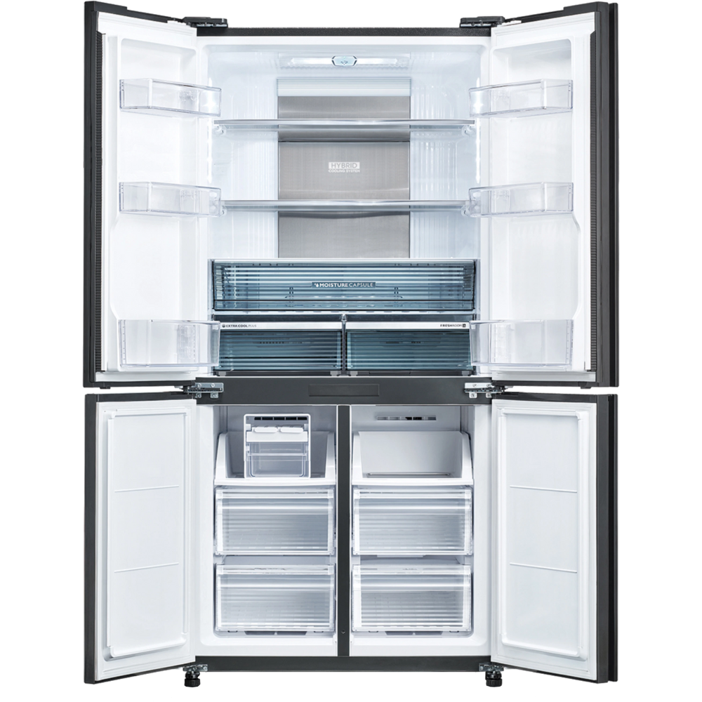 מקרר 4 דלתות SJ-8950 בנפח 578 ליטר עם התקן שבת מהדרין Sharp - גימור לבן - יבואן רשמי