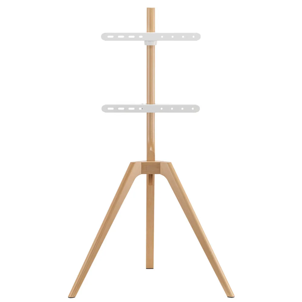 מעמד סטודיו מעץ מלא לגודל מסך עד 65″ Lumi Legend / Brateck FS35-44F-01 White - יבואן רשמי