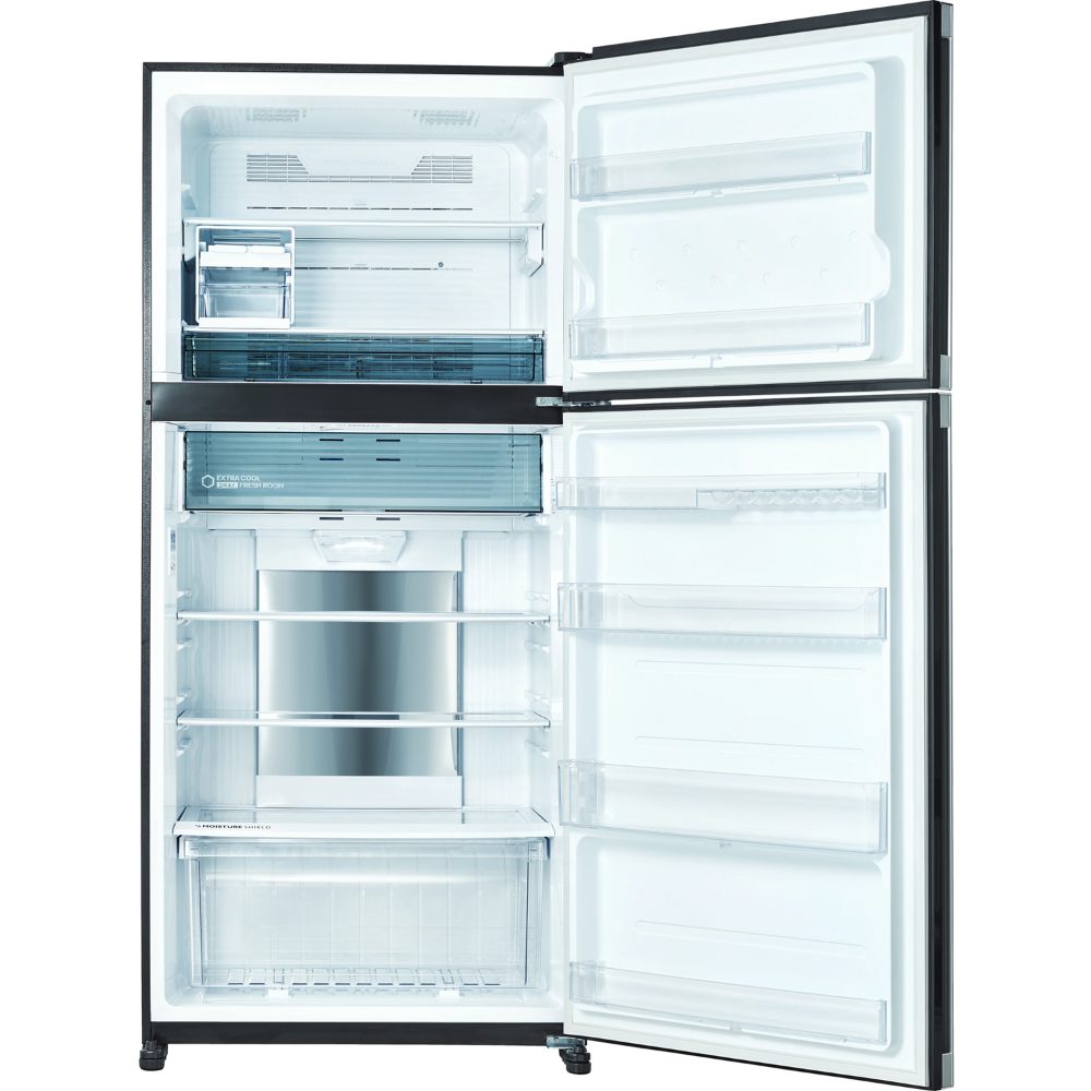 מקרר מקפיא עליון 556 ליטר נטו Sharp SJ-3655DS עם התקן שבת מובנה - גימור נירוסטה מושחרת - יבואן רשמי