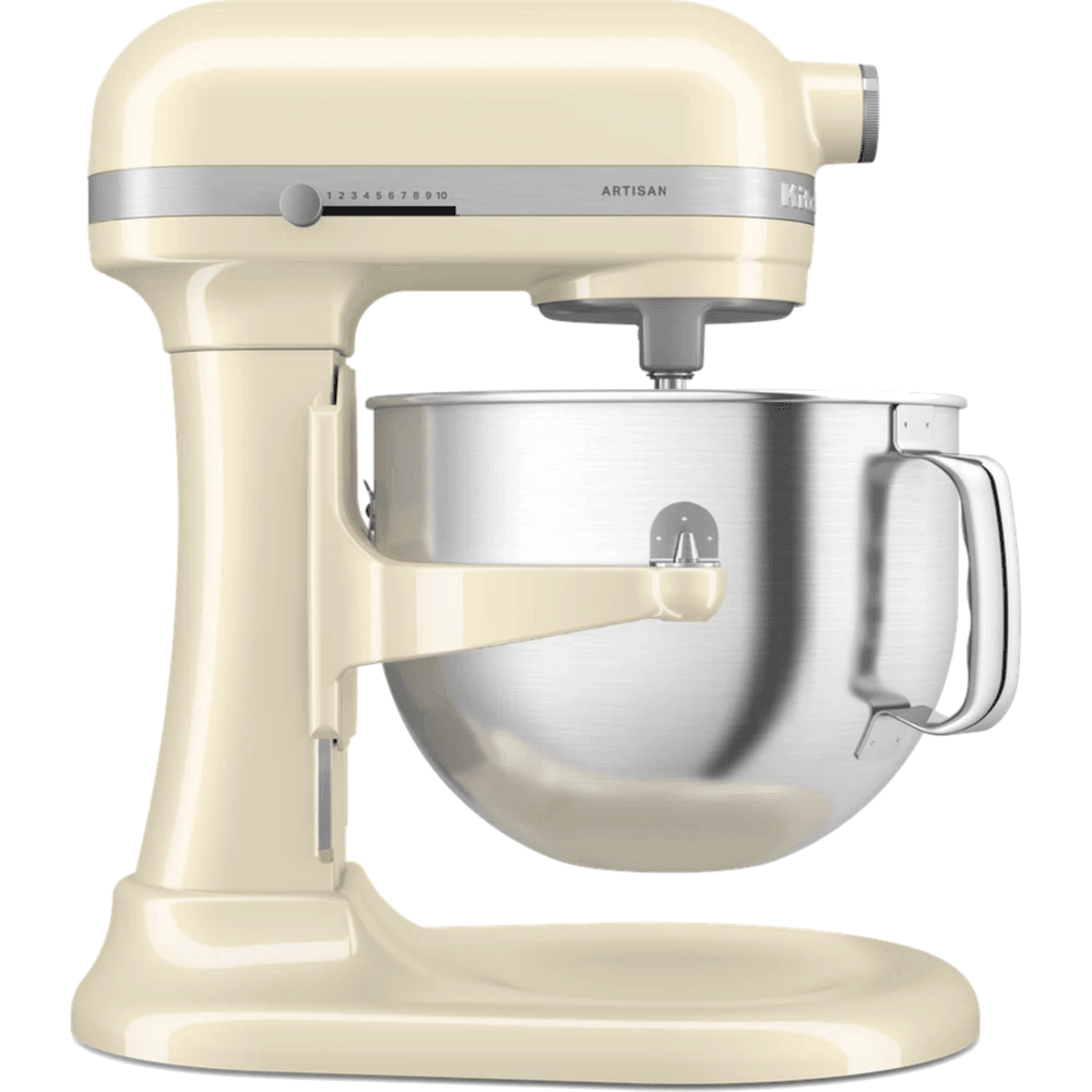 מיקסר עם קערת נירוסטה 6.6 ליטר KitchenAid Plus 5KSM70SHXEAC - צבע שקד - K.B.V