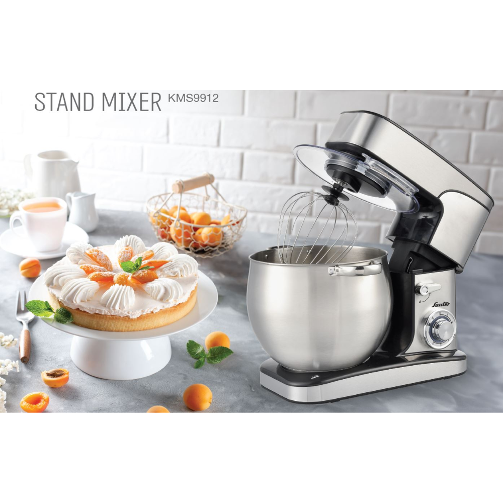 מיקסר עוצמתי קערה 12 ליטר Sauter KMS9912 - נירוסטה אחריות ע"י - יבואן הרשמי